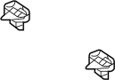 View Seat. Cushion. Pad. Retainer. Bracket. (Lower) Full-Sized Product Image