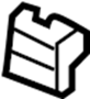 Image of Retainer. Rod. Clip. Handle. Lock. A Clip which helps. image for your 2023 Ford F-150 2.7L EcoBoost V6 A/T RWD XL Crew Cab Pickup Fleetside 