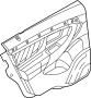 Image of Door Interior Trim Panel (Rear, Lower) image for your 1986 Ford Bronco   