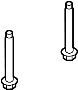 View Bolt. Bracket. Screw. Support. Mount. (Front, Rear) Full-Sized Product Image