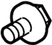 Image of Screw. Bracket. Cover. Bumper. Support. (Upper, Lower). A bolt used to attach. image for your 2023 Ford E-350 Super Duty   