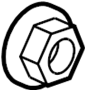 Image of Nut. Axle Nut. CV Joint Nut. image for your 2024 Ford F-150 5.0L V8 FLEX A/T RWD STX Extended Cab Pickup Fleetside 