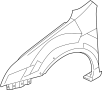 Image of Fender (Front) image for your 2000 Ford Excursion   