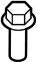 View Automatic Transmission Mount Bolt (Rear, Upper) Full-Sized Product Image