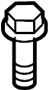 Image of Bolt. Mount. Bracket. (Front, Rear). A Bolt used to secure. image for your 1997 Ford E-150 Econoline   