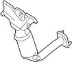 Image of Catalytic Converter with Integrated Exhaust Manifold image for your 2019 Ford Taurus   