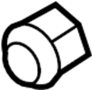 View Nut. Wheel. Lug. Spare Tire.  Full-Sized Product Image