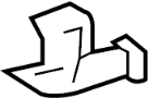 Image of Bracket. Bumper. (Upper). A Bracket for a Bumper. image for your 2022 Ford F-150 2.7L EcoBoost V6 A/T RWD Lariat Extended Cab Pickup Fleetside 