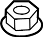 Image of Nut. Mount. Transmission. (Rear, Upper). Automatic Transmission. image for your 2019 Ford F-150 3.5L EcoBoost V6 A/T RWD XL Standard Cab Pickup Fleetside 
