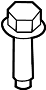 View Bolt. Mount. Bracket. Transmission. (Upper, Lower) Full-Sized Product Image