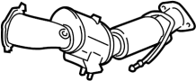 Image of Catalytic Converter image for your 2014 Lincoln MKX   