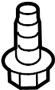 Image of Bolt. Screw. Bracket. (Front, Lower). Catalytic Converter Bolt. image for your 2016 Ford F-250 Super Duty 6.7L Power-Stroke V8 DIESEL A/T 4WD XL Standard Cab Pickup 
