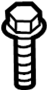 Image of Screw. Air. Engine Air Intake Hose. image