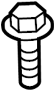 Image of Bolt. Bar. Tie. Mount. (Lower). Bolt used to fasten the. image for your 2021 Ford F-150 5.0L V8 FLEX A/T 4WD XLT Extended Cab Pickup Fleetside 
