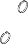 Image of Rack and Pinion Bellows Clamp image for your 1990 Lincoln Town Car   