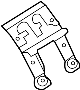 Image of Bracket. Module. Converter. (Lower). A Bracket for a gps. image for your 2017 Lincoln MKZ Reserve Sedan 2.0L EcoBoost A/T AWD 