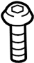 Image of Belt. Bolt. Seat. Screw. (Upper, Lower). A threaded rod with a. image for your 2019 Ford Transit-350   