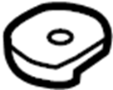 Image of Shield. Clip. Retainer. (Front, Rear, Upper). A Clip which helps. image for your 2023 Ford F-150 5.0L V8 FLEX A/T 4WD XLT Crew Cab Pickup Fleetside 