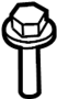 Image of Bolt. Plate. Body B-Pillar Trim Panel. image for your 2019 Ford Ranger   