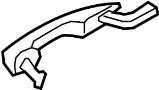 Image of Exterior Door Handle image for your 1995 Ford Ranger 3.0L Vulcan V6 M/T RWD XL Standard Cab Pickup Fleetside 