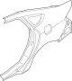 Image of Quarter Panel (Rear, Lower) image for your 2019 Ford F-150  Police Responder Crew Cab Pickup Fleetside 