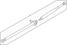 Image of Drive Shaft image for your Ford Ranger 4.0L V6 M/T 4WD Edge Standard Cab Pickup Stepside
