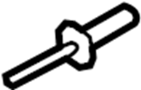 View Rivet. Bracket. License. (Lower) Full-Sized Product Image
