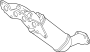 Image of Catalytic Converter with Integrated Exhaust Manifold. A catalytic converter. image for your 2019 Ford Taurus   
