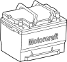 Image of Vehicle Battery image for your 2010 Ford Mustang   