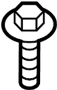 Image of Bolt. Deflector. Tray. Washer. Battery. A threaded rod with a. image for your 2010 Ford Expedition   