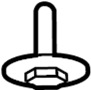 Image of Nut. A Nut used on a floor. image for your 2007 Ford E-350 Super Duty   