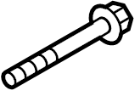 Image of Bolt. Mount. Bracket. Insulator. (Front, Rear). A threaded rod with a. image for your 2017 Ford Police Interceptor Utility   