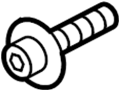 Image of Bolt. Mount. Bracket. (Front, Rear). A threaded rod with a. image for your 2009 Ford F-150 5.4L Triton V8 FLEX A/T RWD XLT Standard Cab Pickup Fleetside 