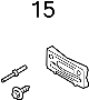 View License Plate Bracket Hardware Kit Full-Sized Product Image