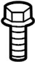 View Bolt. Bracket. Screw. Support. Mount. (Front, Rear) Full-Sized Product Image