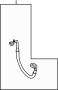View A/C Refrigerant Discharge Hose Full-Sized Product Image