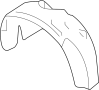 Image of Fender Splash Shield image for your 2017 Ford Police Interceptor Sedan   