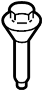 View Automatic Transmission Mount Bolt (Rear, Upper) Full-Sized Product Image