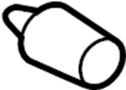 Image of Bumper. (Upper, Lower). Door Stop. Rubber. image for your 2019 Ford F-150 3.5L EcoBoost V6 A/T 4WD XL Extended Cab Pickup Fleetside 