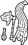 View Bracket and Lever AS. Bracket and Lever Assembly.  Full-Sized Product Image