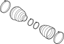 View CV Joint Boot Kit Full-Sized Product Image