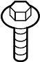 View Screw. HEADLIGHT. Mounting. Bolt. Bumper bracket.  Full-Sized Product Image