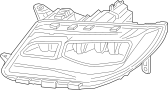Image of Headlight image for your 2024 Ford F-150 3.5L PowerBoost V6 FULL HYBRID EV-GAS (FHEV) A/T RWD XLT Crew Cab Pickup Fleetside 