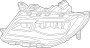 Image of Headlight image for your 2023 Ford Mustang  EcoBoost Convertible 