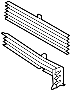 Image of Radiator Shutter Assembly image for your 2022 Ford F-350 Super Duty  XL Crew Cab Pickup 