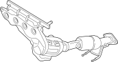 Image of Catalytic Converter with Integrated Exhaust Manifold image for your 2019 Ford Taurus   