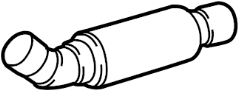 View Pipe. Tube. Exhaust. Flexible. (Front) Full-Sized Product Image 1 of 3