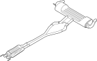 Image of Exhaust Muffler (Rear) image for your 2019 Ford F-150 5.0L V8 FLEX A/T RWD XL Crew Cab Pickup Fleetside 