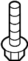 Image of Screw. Panel. Air. Bag. Sensor. (Front). A Screw that is used to. image for your 2023 Ford Expedition   
