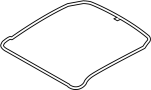 Image of Sunroof Glass Seal (Front) image for your 2000 Ford F-250 Super Duty  XL Crew Cab Pickup 